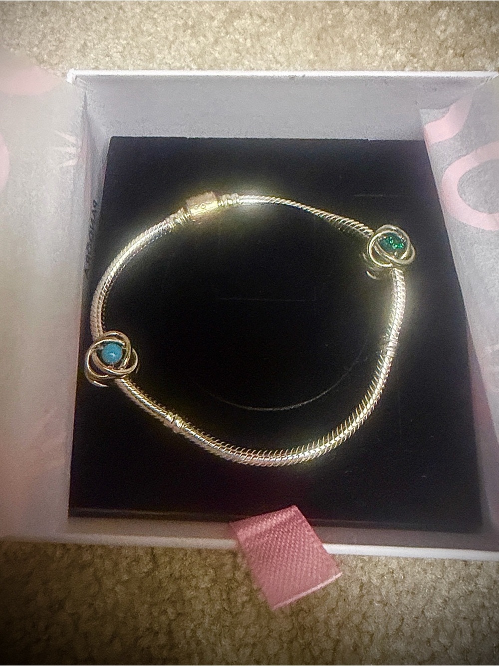 Pandora Silver Bracelet with Eternity Charms